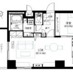 ライオンズマンション浅草駅前506間取図
