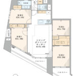 ジェイパーク上野アクシス804 間取り