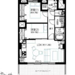 タカシマ志村マンション1205間取り