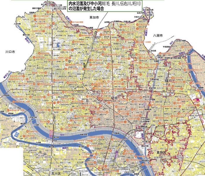 足立区内水ハザード