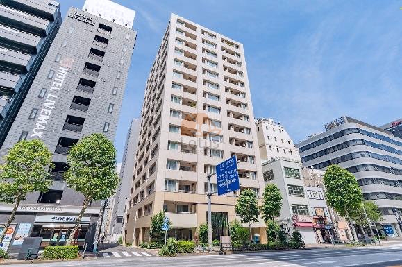 周囲のオフィスビルと並び、幹線道路沿いの視認性が高いことが伝わってきます。ブランズ日本橋茅場町は、平成25年築、15階建てのマンションです。