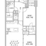 大森パークホームズベイサイドコート1409間取り