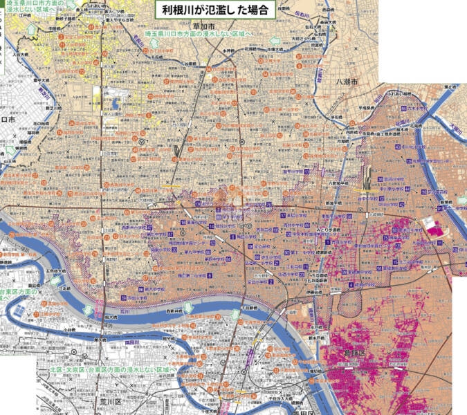 利根川洪水ハザード