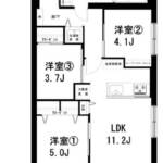 東亜サウスキャッスル902間取り