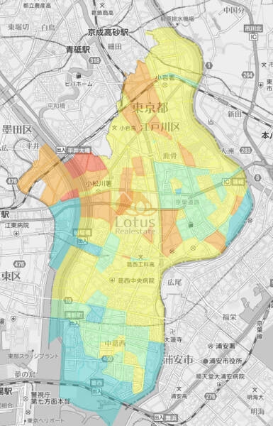 建物倒壊危険度江戸川区