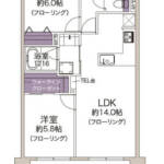 レールシティ十条清水坂公園509間取り