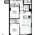 牛込中央マンション404間取り