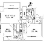 ライオンズステージ東向島401間取図