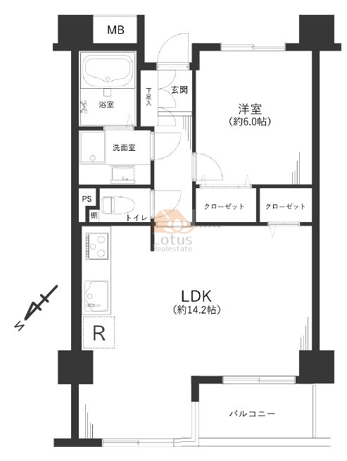 ウインベルコーラス浅草302間取図