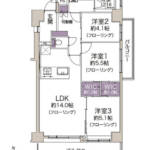 菊川ビューハイツ303間取り