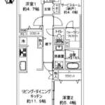 ライオンズステーションプラザ梅島507間取図