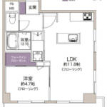 朝日千駄木マンション203間取り