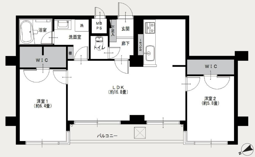 ルミナール若松町603間取図