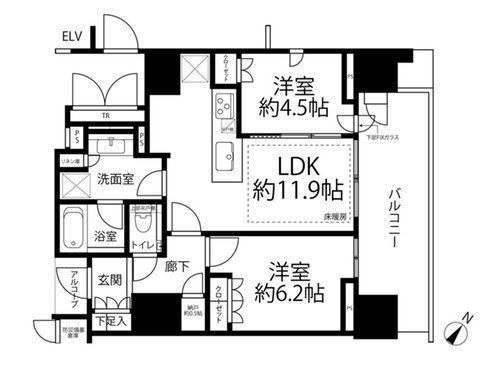 プラウド渋谷本町209間取図