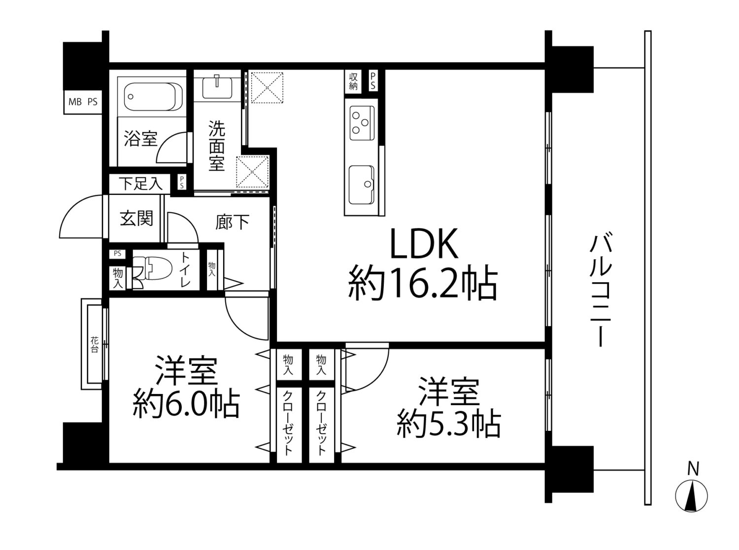 クリオ東浅草404間取図