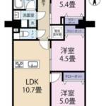 ライオンズマンション北千住第６間取図
