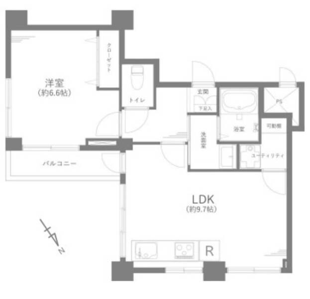 パレドール蒲田311間取図