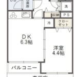 三洋マンション1B 間取り
