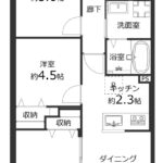セザールリバーサイド上野毛304 間取り