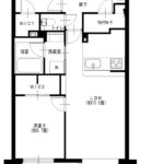 竹の塚パークホームズ410 間取り