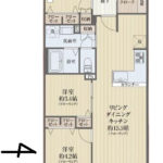 東砂三丁目ハイツ４階 間取り