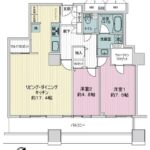西早稲田パークタワー6 間取り