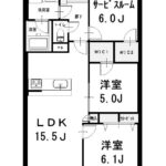蓮根スカイマンション704 間取り