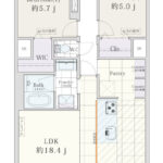 目黒プラザ1305間取り