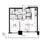 ザクレストタワー2910 間取り