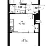 ワコー王子マンション607 間取り
