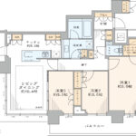 ザパークハウス晴海タワーズ3406 間取り