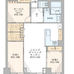 東急ドエルアルス音羽603 間取り