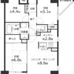 アクシルコート竹の塚305 間取り