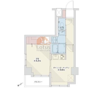 ライオンズマンション西五反田1007間取図