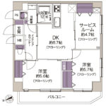 アミスタ北糀谷1103 間取り