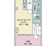 ユニーブル東中野207 間取り