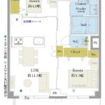 新神楽坂ハウス707 間取り