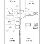 ライオンズヴィアーレ竹の塚第２404 間取り