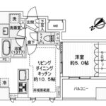 オープンレジデンシア築地202 間取り