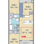ヴェルビュ西葛西204 間取り