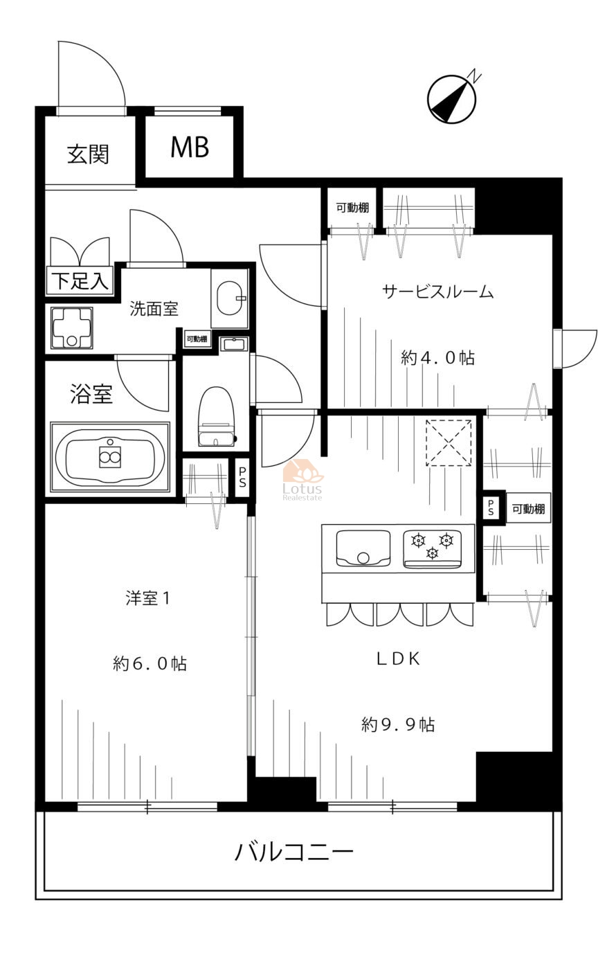 メインステージ入谷21007間取図