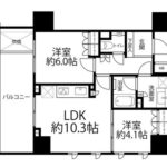 リストレジデンス西日暮里弐番館802 間取り