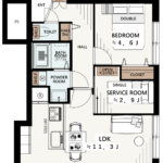 セザール大森本町104 間取り