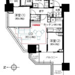 ブリリアタワー池袋ウエスト1801 間取り