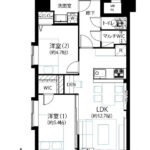 ライオンズプラザ本蓮沼712 間取り