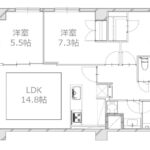 マンション広尾台709 間取り