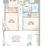 マイキャッスルリバーフロントタワー銀座東303 間取り