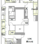 早稲田セントラルハイツ1003 間取り