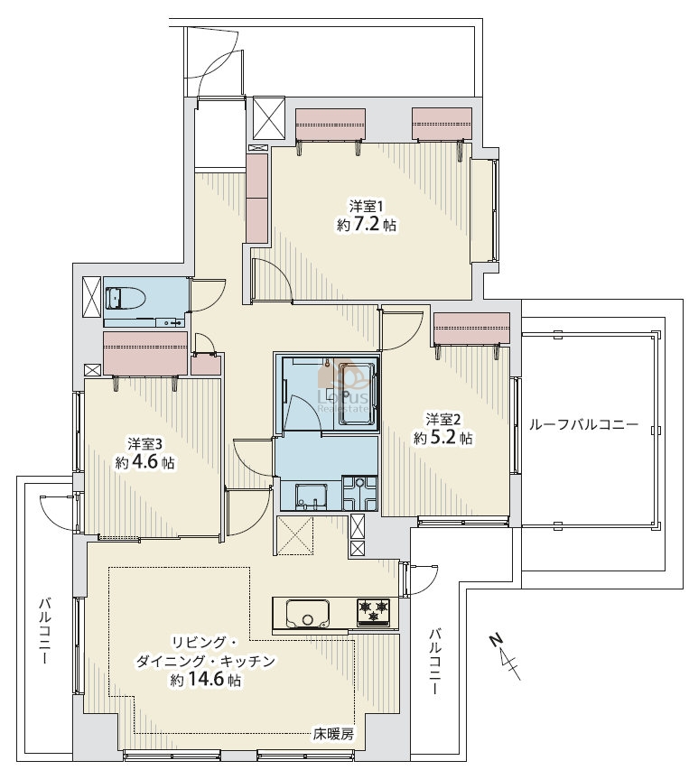 パロス本駒込603間取図