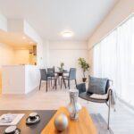 亀戸レジデンス1209亀戸レジデンス12階のリビング・ダイニング